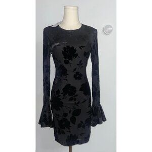 NWT Floral Detail Bell Sleeve Dynamite Mini Dress